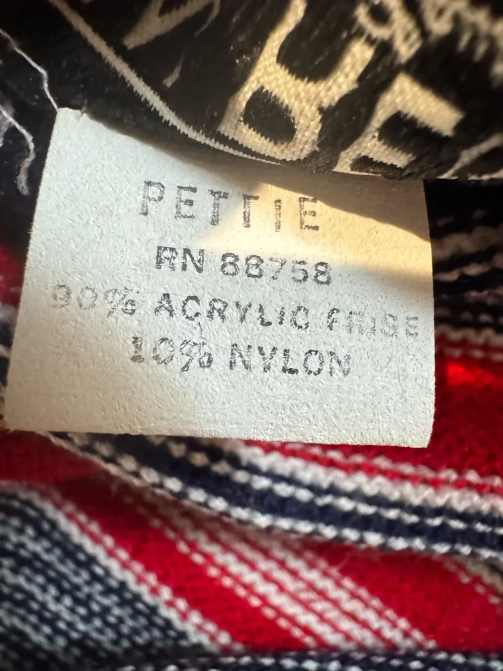 San Remo Vintage Knit Skirt Set Red Navy Striped Cardigan & Shell Petite S/M